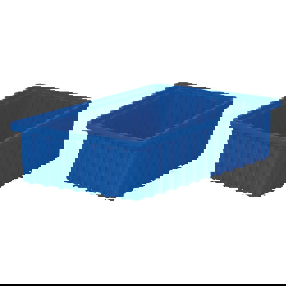 Polyethylene Dividable Storage Tote: 20 lb Capacity